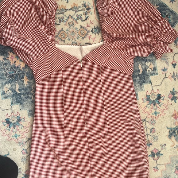 Red and white gingham mini dress - Picture 7 of 7